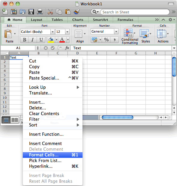 insert word doc into excel for mac